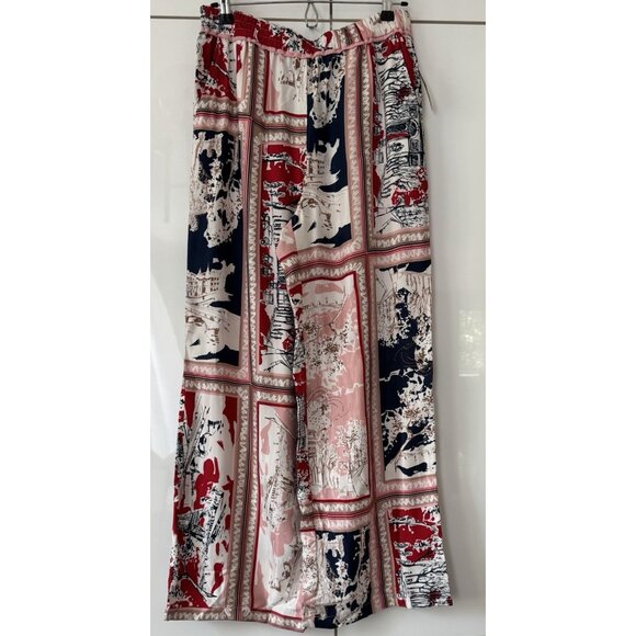 NWT Size XL - Anthro The Brooklin Printed Wide-Leg Pull-On Pants (NWT US$ 128) - Picture 7 of 16